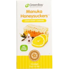 Pastilky Manuka Honeysuckers 12+ Active Citrón GreenBay